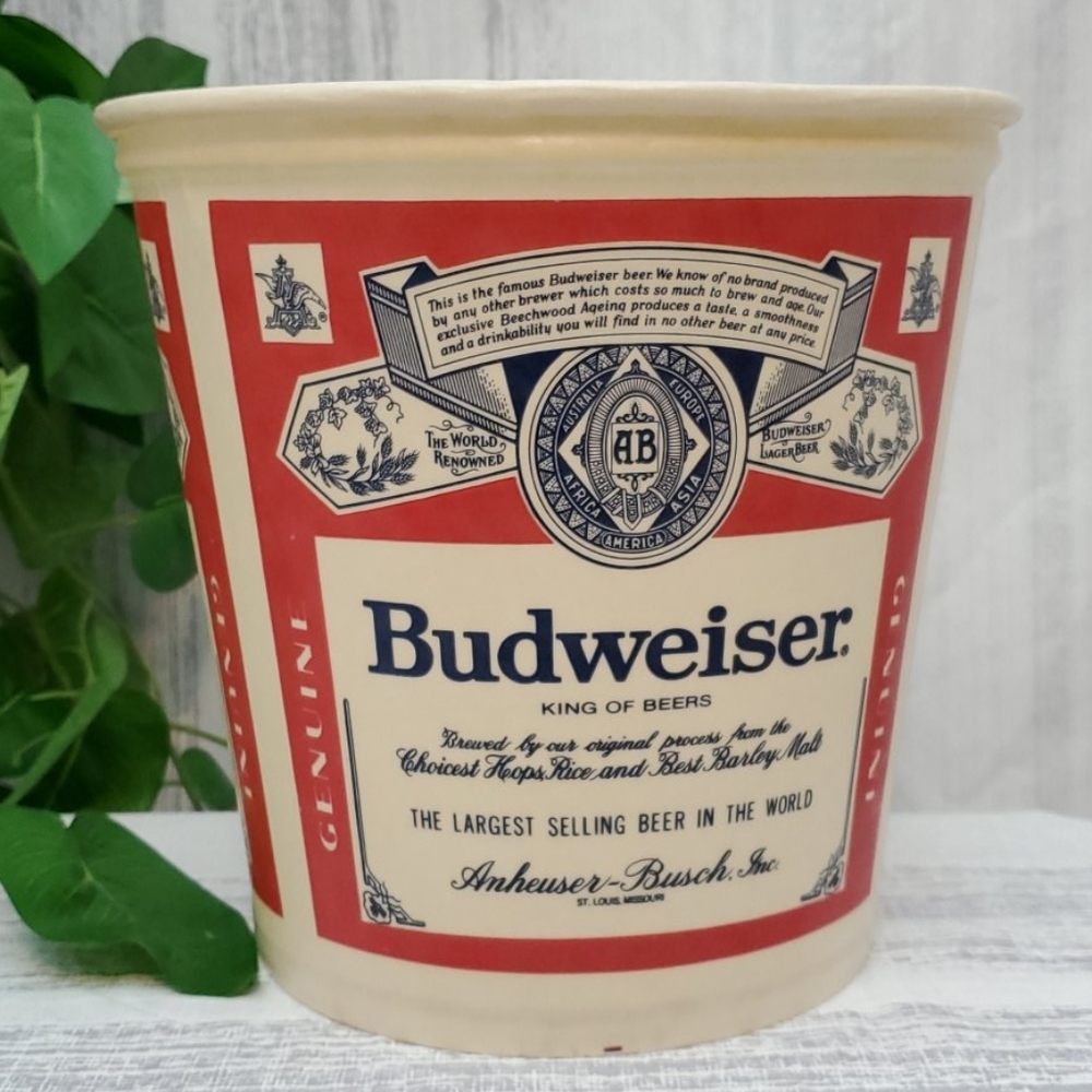 Vtg Budweiser Ice Bucket